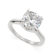 Juliana Cushion Cut Classic Solitaire Engagement Ring Setting - Nivetta